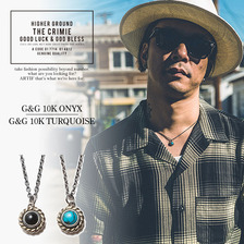 CRIMIE G & G 10K ONYX/TURQUOISE N/C C1D7-AC24-AC26画像