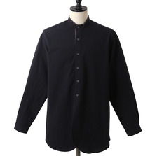 FRANK LEDER BLACK COTTON SHIRT 0716047画像