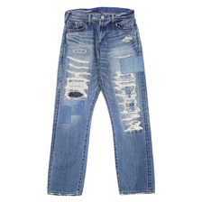 DENIM BY VANQUISH & FRAGMENT five years wash wide straight denim pants&times; Fragment Design VFP1052画像