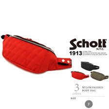 Schott NYLON PADDED BODY BAG 3169007画像