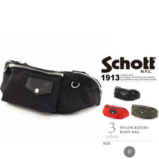 Schott NYLON RIDERS BODY BAG 3169014画像