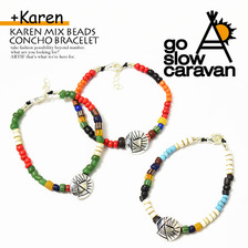 go slow caravan × Karen KAREN MIX BEADS CONCHO BRACELET 342403画像
