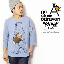 go slow caravan KANOKO 7/S TEE -BLUE- 341922画像
