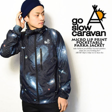 go slow caravan MICRO LIP PRINT POCKETABLE PARKA JACKET 340803画像
