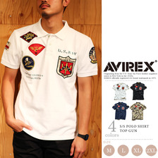 AVIREX S/S POLO SHIRT TOP GUN 6163347画像