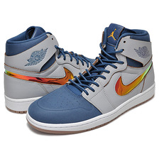 NIKE AIR JORDAN 1 RETRO HI NOUVEAU w.gry/gld lf-frnch bl-wht 819176-009画像