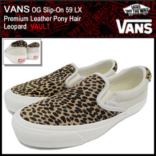 VANS OG Slip-On 59 LX Premium Leather Pony Hair Leopard VAULT VN-00019VIIA画像