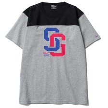 SILLY GOOD TEAM SG FOOTBALL TEE (GRAY&times;BLACK) SG1F1-TE11画像