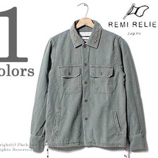 REMI RELIEF ネイティブスタッズ&ビーズ ミリタリーシャツ ジャケット RN1618-9035画像