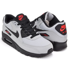 NIKE AIR MAX 90 ESSENTIAL WOLF GREY / BLACK - BLK - UNVRSTY RD 537384-049画像