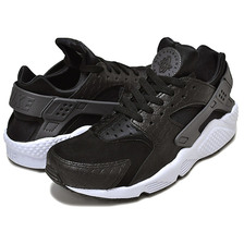 NIKE AIR HUARACHE RUN PRM BLACK/DARK GREY-WHITE 704830-001画像