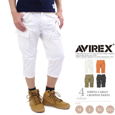 AVIREX SIMPLE CARGO CROPPED PANTS 6166090画像