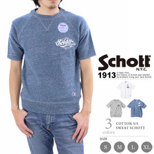 Schott COTTON S/S SWEAT SCHOTT 3163022画像