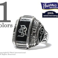 Pherrow's 25周年記念 シルバーリング カレッジリング 16S-PRS-RING-S画像