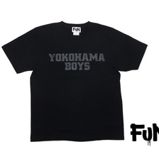 FUN YOKOHAMA BOYS TEE BLACKxBLACK画像