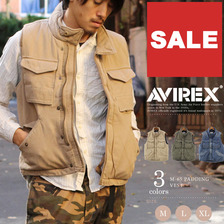 AVIREX TYPE BLUE M-65 PADDING VEST 6142209画像