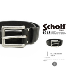 Schott LEATHER BELT 35mm 3169027画像