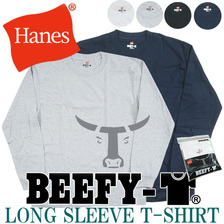 Hanes BEEFY ビーフィーロングスリーブ Tシャツ H5186画像