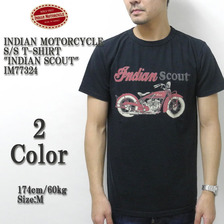 INDIAN MOTORCYCLE S/S T-SHIRT "INDIAN SCOUT" IM77324画像