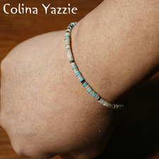 Colina Yazzie Heishi Beads Brac C BEIGE画像