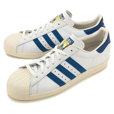 adidas SUPER STAR 80S WHITE/DARK ROYAL/CHALK2 G61068画像