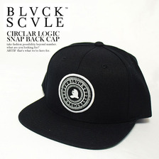 BLACK SCALE CIRCULAR LOGIC SNAP BACK CAP BS16HW060画像