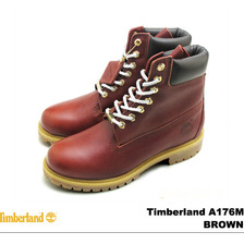 Timberland A176M 6INCH PREMIUM BOOT HORWEEN FOOTBALL BROWN画像