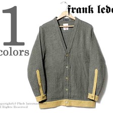 FRANK LEDER ROUGHED UP LINEN 切り替えリネンカーディガン 0717063画像