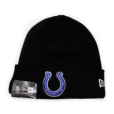 NEW ERA CAP INDIANAPOLIS COLTS BASIC CUFF KNIT BEANIE BLACK FFNEIDC022画像