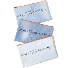 TALKING ABOUT THE ABSTRACTION Denim Re-make Clutch Bag MT-B-094画像