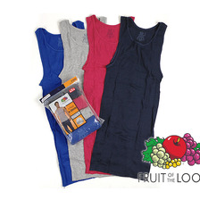 FRUIT OF THE LOOM 4PACK TANKTOP ASSORT画像