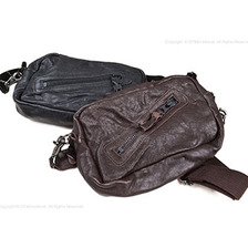 Butler Verner Sails ブラックジップ ミニショルダーバッグ JA-0397画像