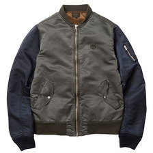 FUCT SSDD GARMENT DYED MA-1 JACKET (OLIVE&times;NAVY) 6506画像