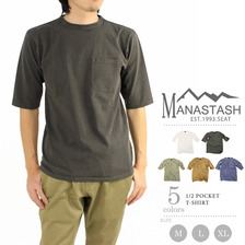 MANASTASH 5分袖 ポケット ティーシャツ 7163100画像