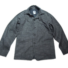 POST OVERALLS #1102SB JAPANESE WORK SWEET BEAR JACKET/indigo swirl画像