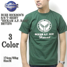 Buzz Rickson's S/S T-SHIRT "HICKAM A.F. BASE" BR77270画像