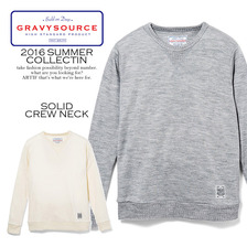 GRAVYSOURCE OLID CREW NECK GSRP-KN02画像