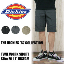 Dickies Twill Work Short Slim Fit 11" Inseam WR894画像