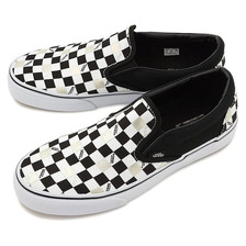 VANS CLASSIC SLIP-ON (50TH)BLACK/GOLD/CHECKER VN0004MPJ9B画像
