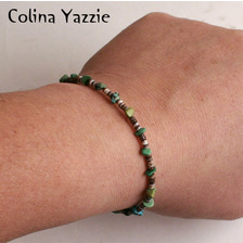 Colina Yazzie Nugget Brac TURQUOISE画像