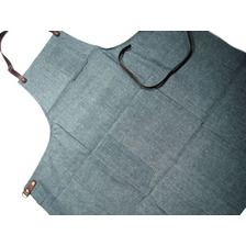 STANLEY & SONS STANDARD APRON MADE IN U.S.A./canvas light indigo画像