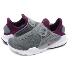 NIKE SOCK DART TECH FLEECE GREY HEATHER/COOL GREY-MLBRRY 834669-006画像