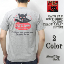 CAT'S PAW S/S T-SHIRT "DO NOT THROW AWAY" CP77332画像