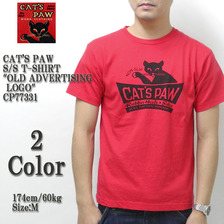 CAT'S PAW S/S T-SHIRT "OLD ADVERTISING LOGO" CP77331画像