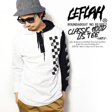 LEFLAH CLASSIC HOOD L/S TEE -WHITE-画像
