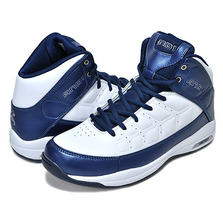 AND1 COACH MID white/navy-silver D1081MWDS画像