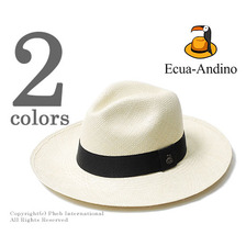ECUA-ANDINO ハンドメイド ロングブリムパナマハット画像