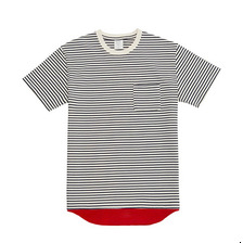 MR.GENTLEMAN LAYERED BORDER MESH TEE MG-TP08画像