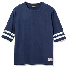 TOYPLANE 1/2 SLEEVE FOOT BALL TEE (NAVY) TP16-HCS01画像