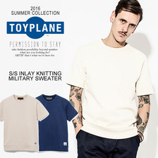 TOYPLANE S/S INLAY KNITTING MILITARY SWEATER TP16-NCS01画像
